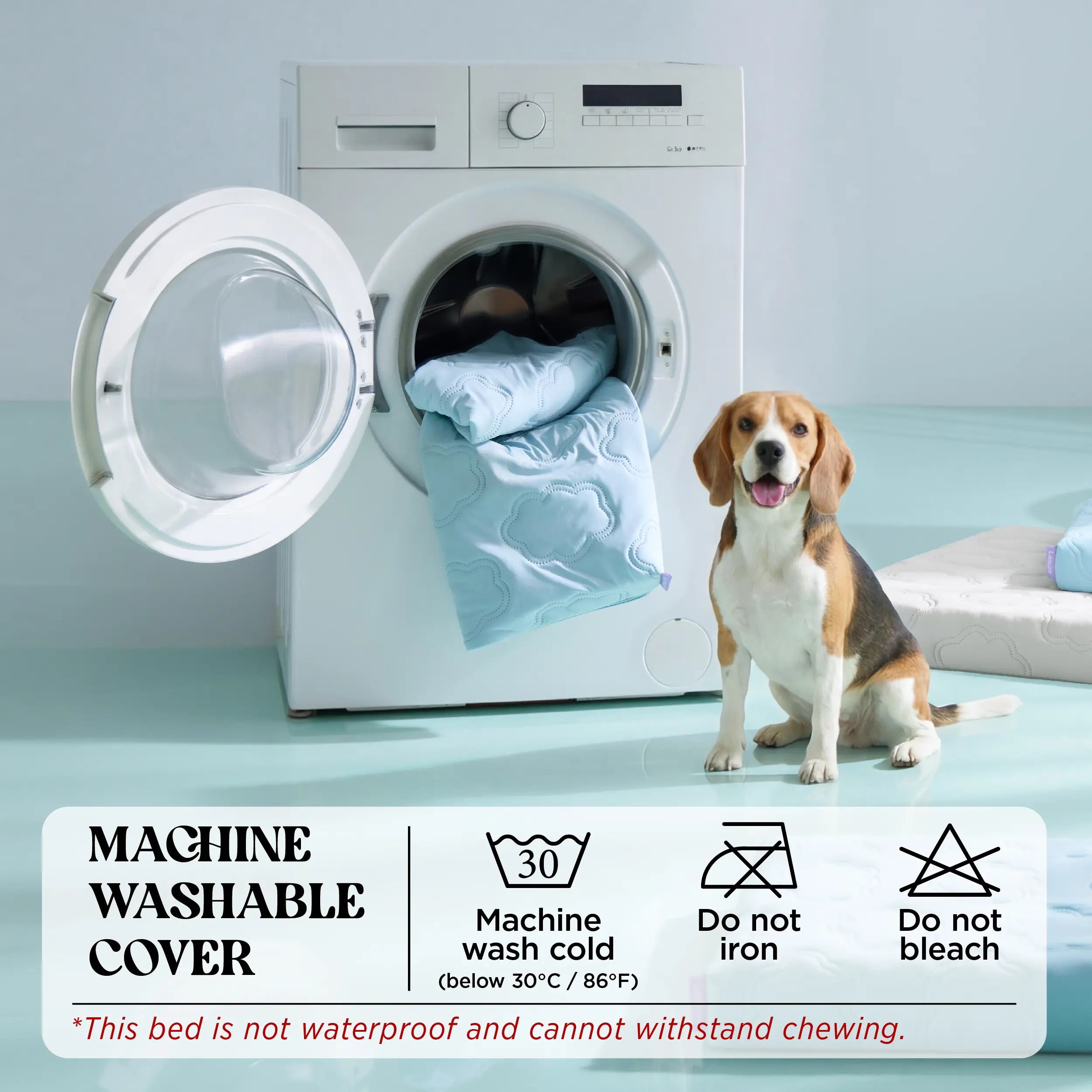 Lesure Orthopedic Cooling Mat for Extra Large Dogs – Q-Max>0.5 Cooling Technology with Washable Cover and Non-Slip Egg Crate Foam Design