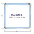 Silicone Dog Pee Pad Holder for 24" x 24" Training Pads - Leak-Proof, Non-Slip Design with Secure Fasteners, Portable and Easy to Clean